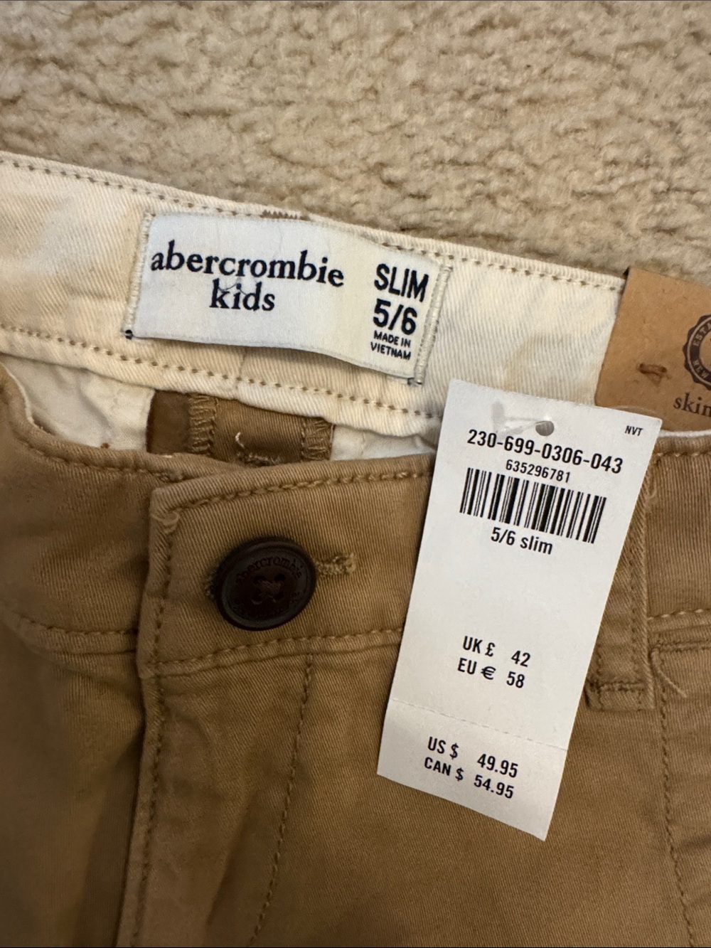 abercrombie kids Tan Straight-Leg Casual Pants - Picture 2 of 4